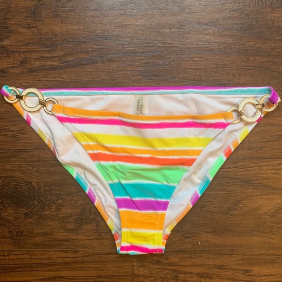 Victoria's Secret Other - Victoria’s Secret multicolored striped swim bottom Victoria's Secret Other - Victoria’s Secret multicolored striped swim bottom